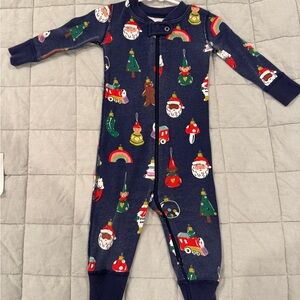 Hanna Anderson Navy Ornament Pajamas (12-18)